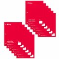 C-Line Products One-Subject Notebook, 70 Page, Wide Ruled, Red, 12PK 22044